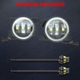 thumbnail image 4 of 2PCS 4Inch Round Led Fog Lights 30W Dual Color Ring DRL Off Road For Hummer H2, 4 of 13