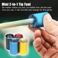 thumbnail image 4 of Ettsollp 2-in-1 Billiard Pool Cue Tips Shaper Lightweight Portable Easy to Carry Multifunctional Pool Cue Tip Stick Shaper Repair Tool, 4 of 8