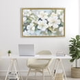 thumbnail image 3 of Stupell Industries Traditional Painted White Flowers in Leaves Gold Floating Frame Canvas Art, 31 x 21, by Petals Prints Design, 3 of 8