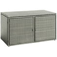 thumbnail image 5 of Spaco 88 Gallon Garden Patio Rattan Storage Container Box, Versatile Storage Box for Outdoor, Gray, 5 of 12
