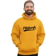 thumbnail image 2 of Go All Out City Of Pittsburgh Pennsylvania Pride Fashion Script Sweatshirt Hoodie Mens/Women, 2 of 5