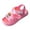Pink, variant on Gvdentm Toddler Sandals Kids Slides Slippers Adjustable Girls Boys Sandals Slides Summer Beach Pool Shower Water Shoes Girls Slide Sandals(Sky Blue,6.5)