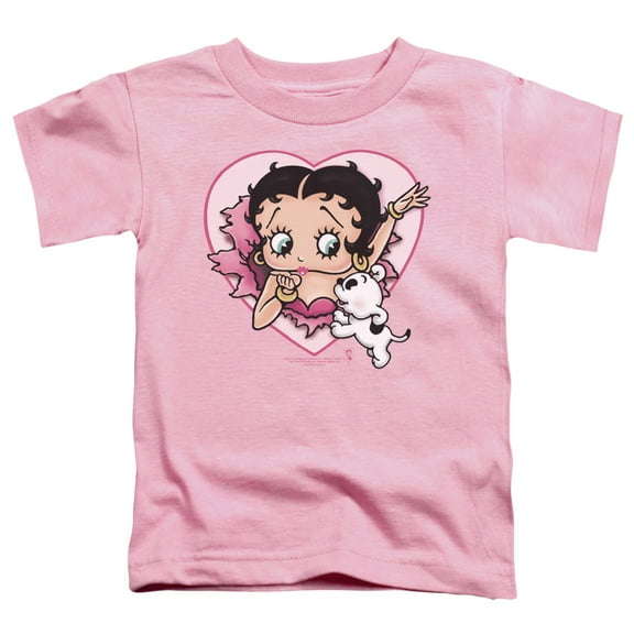 Betty Boop Little Boys' I Love Betty Childrens T-shirt 3T Pink