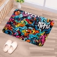 thumbnail image 5 of Graffiti Polyester Non-Slip Machine Washable Bath Rugs Door Rugs Floor Mat, 5 of 6