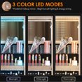 thumbnail image 4 of LVSOMT 360° Rotating LED Jewelry Armoire with Full Length Mirror, Jewelry Cabinet Large Standing Lockable Mirror Jewelry Organizer with Inner Makeup Mirror & Soft Velvet for Living Room Bedroom, 4 of 8