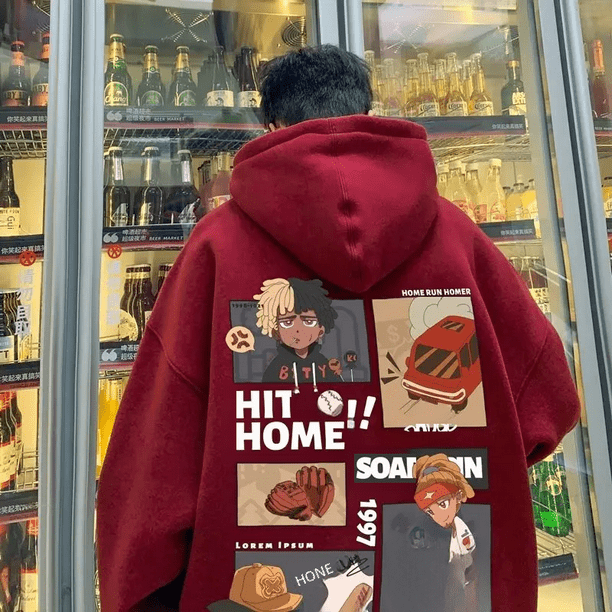 Sudadera con capucha y forro polar grueso para hombre, estilo holgado, moderno y versátil, chaqueta estilo Hong Kong para otoño/invierno