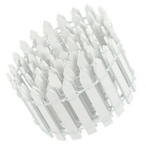 Romansa Miniature Wooden Picket Fence Ornament, White, Garden Fencing Decoration