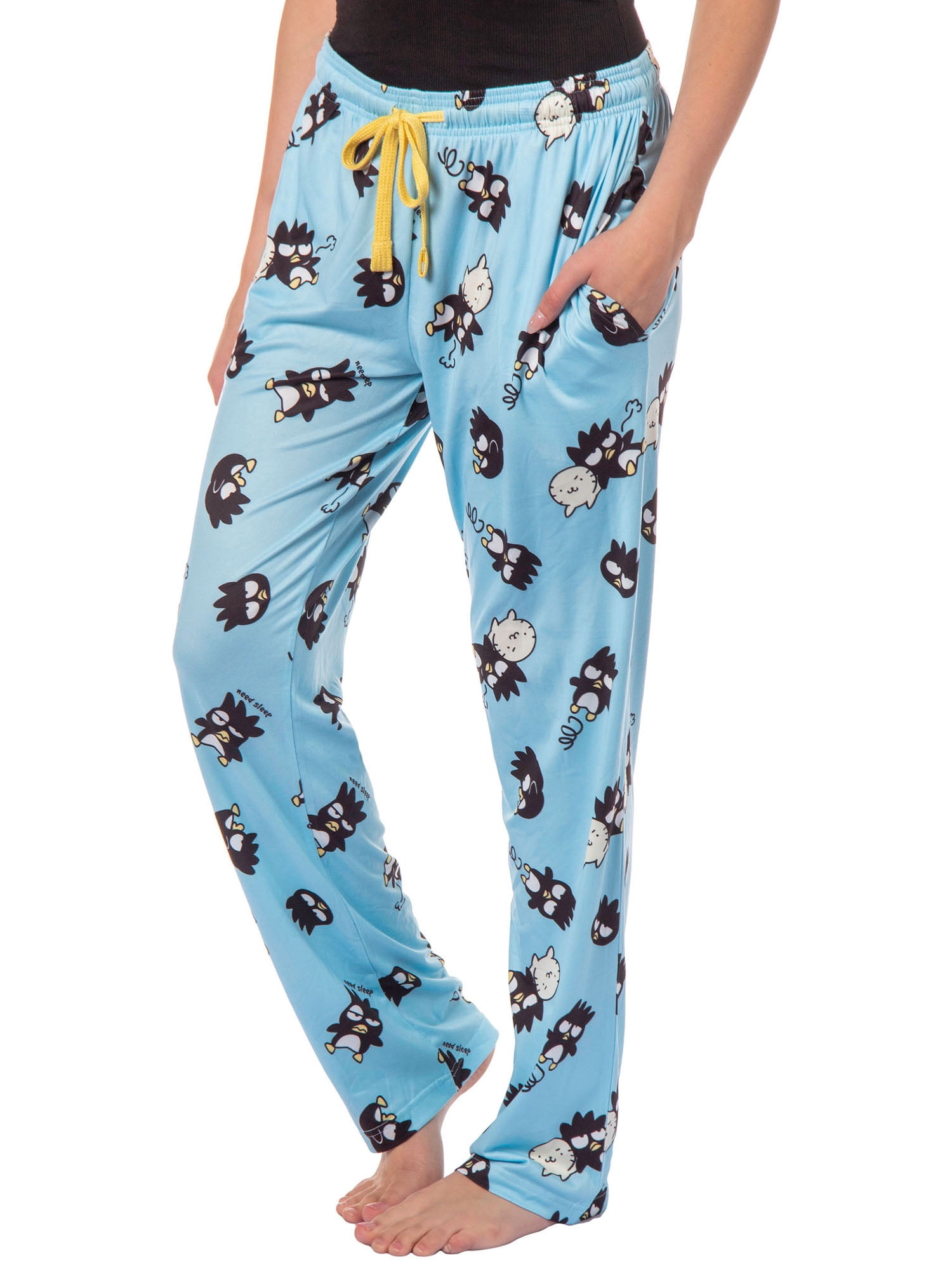 Women's Sanrio Hello Kitty And Friends Badtz Maru And Hana-Maru Adult Pajama Pants