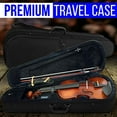 thumbnail image 2 of Pyle Full Size Beginner Violin - 4/4 23-Inch Student Full Size Violin Starter Kit Adult w/ Premium Travel Case & Student Bow, Extra Strings, Digital Tuner, Shoulder Rest & Cleaning, 2 of 8