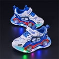 thumbnail image 7 of FAHXNVB Boys LED Light Up Car Sneakers Hook and Loop Breathable Mesh Soft Sole Athletic Shoes Outdoor Summer Trendy Fun Shoes 15M-7Y, 7 of 7