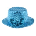 thumbnail image 2 of Sombreros de bombín redondos de muñeca multicolor Zulema Gorra de lentejuelas de muñeca Azul, 2 of 8