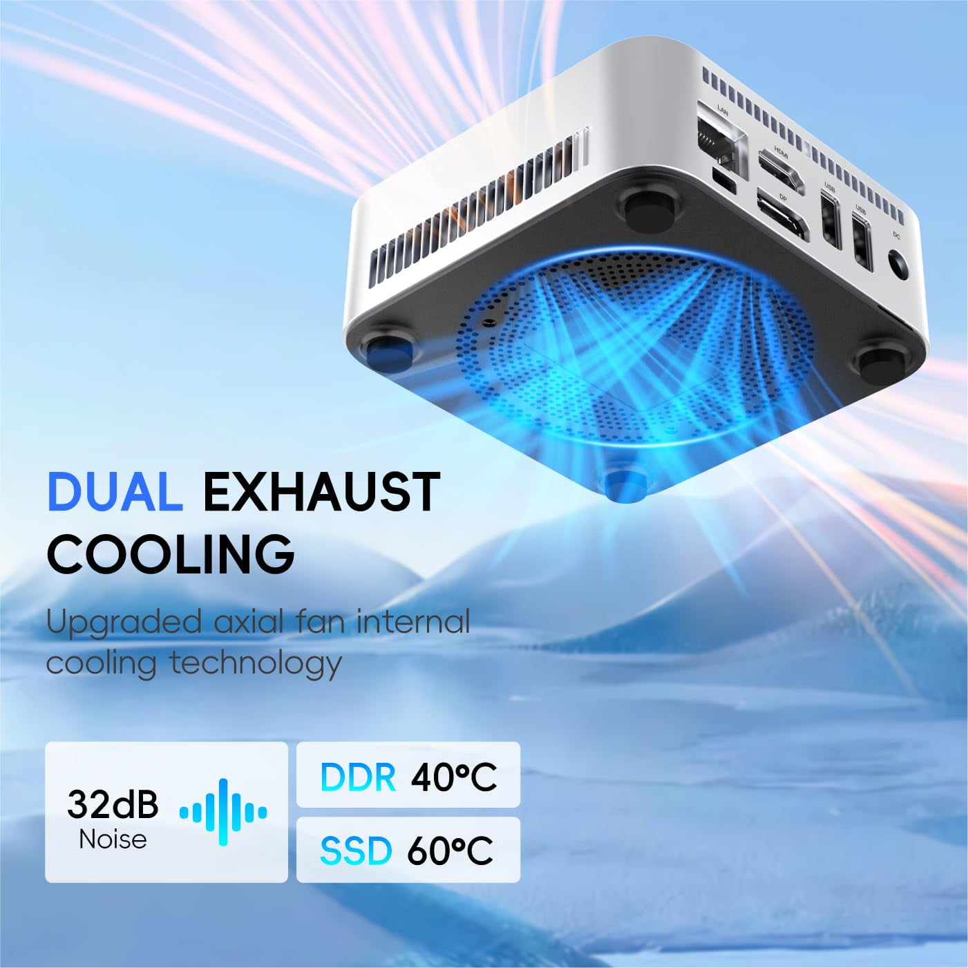 Mini PC 16GB DDR4 512G SSD Twin Lake N150 Windows 11, 4K Dual display HDMI+DP+2xUSB 3.2+2xUSB 2.0+WiFi,BT, Small PC Desktop for Business Home Office Mini PC-N150