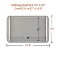thumbnail image 4 of Farberware Bakeware 11x17 Inch Nonstick Cookie Pan, Dishwasher Safe and Oven Safe to 450°F, Gray, 4 of 9