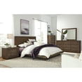 thumbnail image 7 of Modus Furniture Melbourne Wood Platform Bed in Dark Pine, 7 of 7