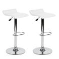 thumbnail image 1 of Set de 2 Sillas de Bar Color Blanco con Reposapié Altura Ajustable Giratorio HOMEMAKE FURNITURE  Moderno, 1 of 6