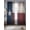Blue Darkred Beige, variant on Semi Sheer Curtains Panels, Independence Day USA State Flag Star Rod Pocket Top Voile Window Treatments Drapes for Living Room Bedroom Kitchen, 2 Panels 52x84 in Retro Farm Wood Grain