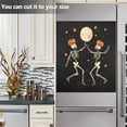 thumbnail image 3 of Yayeee Magnetic Dishwasher Cover for The Front Decoration Home Kitchen Machine Sticker Protector, Black Halloween Dancing, 3 of 6