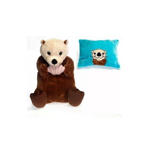 Fiesta Toys Sea Otter Peek A Boo Plush Pillow 19 Walmart Com