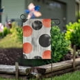 thumbnail image 6 of Black with Orange Dots Abstract Garden Flag 12x18 inch Double Sided Outside Yard Decorations for Home Outdoor, 6 of 6