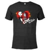 Tim Burton’s The Nightmare Before Christmas Love is Alive - Short Sleeve Blended T-Shirt for Adults - Customized-Black Snow Heather