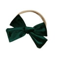 thumbnail image 2 of 4-Inch Christmas Headbands Hair Bow For Baby Girls And Toddlers, Velvet Bows Hair Accessories For Festive Christmas Outfits, 2 of 7