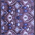 thumbnail image 1 of Ahgly Company Indoor Square Oriental Blue Industrial Area Rugs, 5' Square, 1 of 4