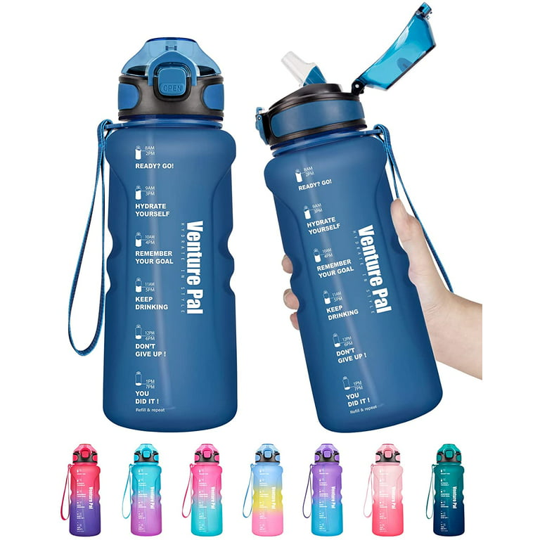 Venture Pal 32oz Motivational Water Bottle with Straw & Time