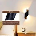 thumbnail image 4 of Aplique LED de pared para exterior de 10 W, IP66, resistente al agua, moderno aplique de pared de aluminio para exteriores, iluminación exterior para patio, jardín, terraza, cerca de la pared, patio,, 4 of 5
