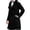 Black, variant on hopeusince Men's Winter Mid-Length Wool Pea Coat Double Breasted Slim Fit Warm Outwear Trench Overcoat Black L