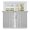 Slate, Ash Gray, Silver, White, variant on Pink Stripes Tier Curtains 24 Inch Length, Modern Vertical Lines Geometric Minimalist Cafe Short Curtains for Bathroom Over Sink, Small Kitchen Curtain Light Filtering Drapes 2 Panels 27.5"Wx24"L