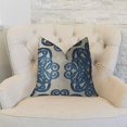 thumbnail image 2 of Plutus Archetype Sapphire Handmade Throw Pillow, (Double sided 12" x 25"), 2 of 2