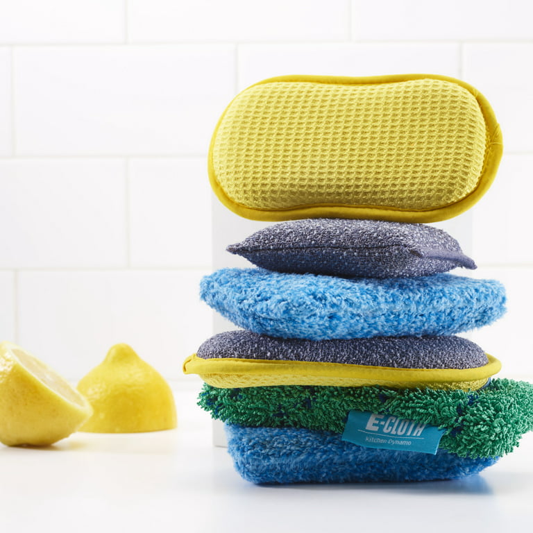 EE-Cloth Washing Up Pad, Premium Microfiber Non-scratch Kitchen Dish  Scrubber Sponge, Ideal for Dish, Sink and Countertop Cleaning, 100 Wash  Guarantee, Yellow, 4 Pack 