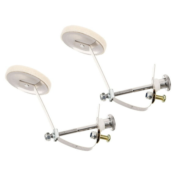 MLINS 2pcs Drum Damper Mute Silence Pads Felt Clamp On Tone Control Muffler with Metal Arm for Snare Drum Musical Parts