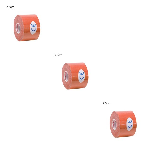 Soidarity Muscle Tape Support Elástico Deporte Adhesivo Vendaje Gym Fitness Muscle Strap, Naranja, 7.5cm x 5m Type1 NO1