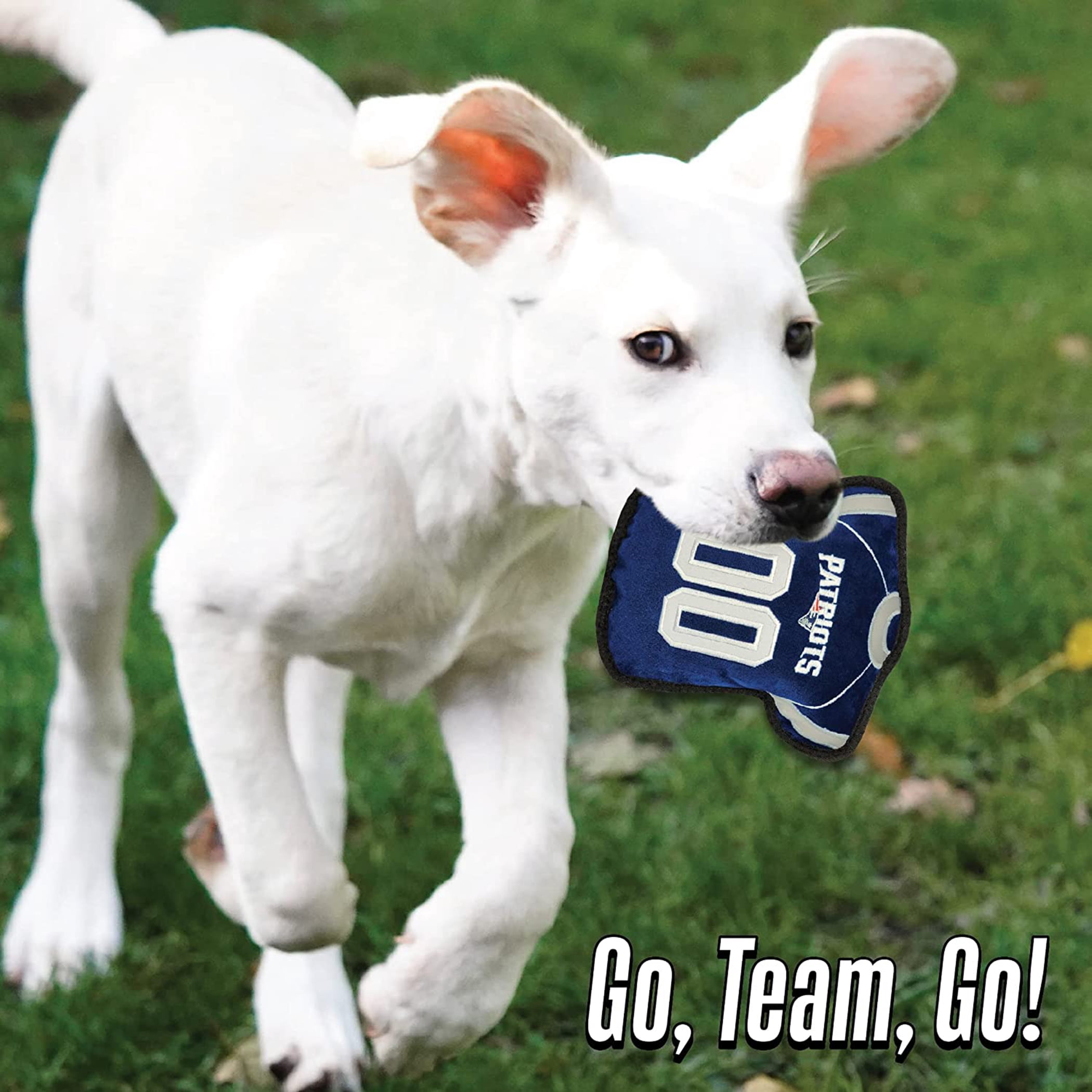 NFL Tough Jersey Pet Dog Toy Premium Quality with Built-in Squeaker Chew Toy