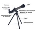 thumbnail image 4 of Telescopio astronómico, telescopio hd lente óptica Compass para acampar, 4 of 7