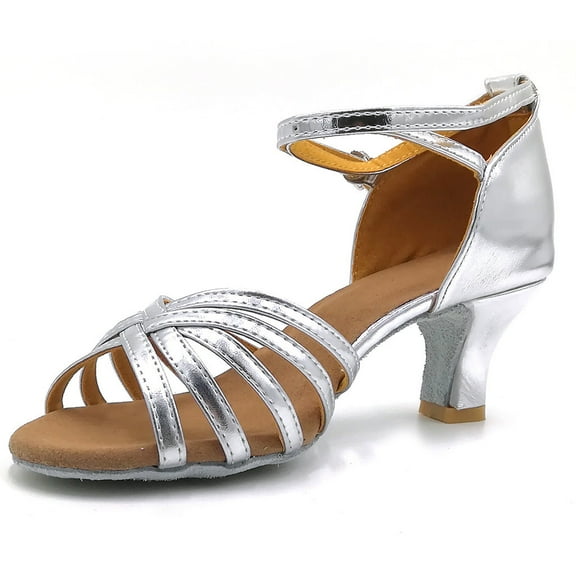 AOOCHASLIY Women Sandal Clothes Rumba Waltz Prom Ballroom Latin Salsa Dance Shoes Sandals