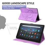 TECH CIRCLE Case for All-New Amazon Fire HD 10 Tablet 13th Generation 2023 10.1,HD 10 & 10 Plus Tablet 11th Generation 2021 Cover,Multi-Angle Stand Slim Folio Shockproof Protective Wallet Case,Purple