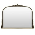 thumbnail image 5 of BEAUTYPEAK 44"x 32" Arched Vintage Decor Mirror Vanity Wall Mirror, Antique Bronze, 5 of 6