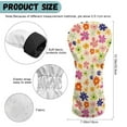 thumbnail image 6 of Yuyamidu Colorful Flowers Golf Club Head Covers for Woods, Driver, Fairway, Hybrid Waterproof PU Leather Golf Head Cover Floral Golf Headcover, 6 of 7
