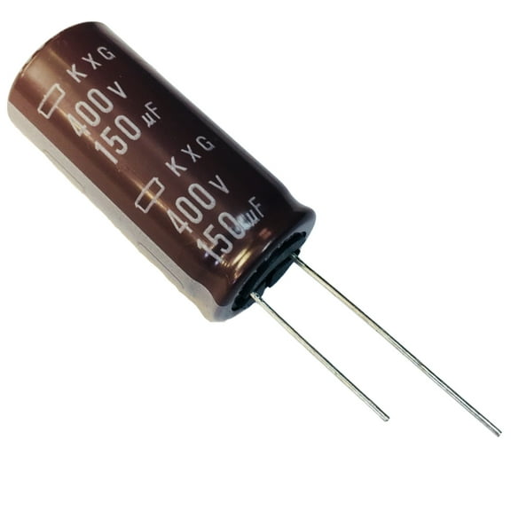 Pack of 5 EKXG401ELL151MM40S Aluminum Lytic Capacitor 150uF 400V 20% (18 X 40mm) Radial 7.5mm 985mA 10000h 105C, Bulk