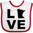 thumbnail image 3 of Inktastic Love Minnesota Boys or Girls Baby Bib, 3 of 4