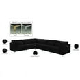 thumbnail image 3 of Meridian Furniture Julia Black Velvet Modular Sectional, 3 of 6