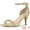 Gold, variant on Women's Sandals Ankle Strap Stiletto Heels Glitter Sandals
