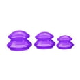 thumbnail image 3 of Juego de ventosas de silicona Yinane 3 uds para relajación corporal brazos traseros Violeta, 3 of 8