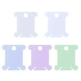 thumbnail image 1 of 100pcs Plastic Cross Stitch Winding Board Sewing Tool Wire Clamp Holder Wire Coil Spool Set, 1 of 10