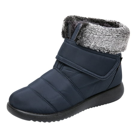 

Wesracia Boots For Women Winter Boots Snow Boots Short Boots Winter Cotton Boots Plus Velvet Warm Women s Boots