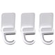 thumbnail image 1 of 3 ganchos adhesivos de pared para fregona, sin perforaciones, para el baño (blancos), 1 of 7