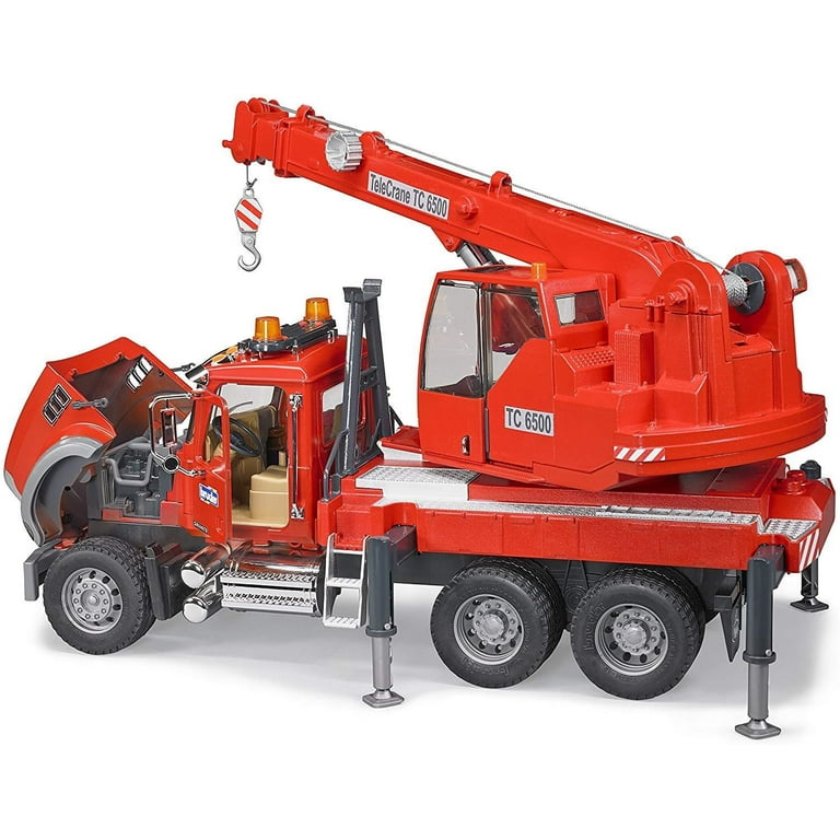 02826 Bruder Mack Granite Crane Truck with Light and Sound Vehicle 