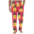 thumbnail image 1 of Pisexur Sweatpants for Men High-end Fabric Work Pants for Men,Men Printing Elastic Waist Draw Rope Pocket Full Length Pants Red,2XL, 1 of 5